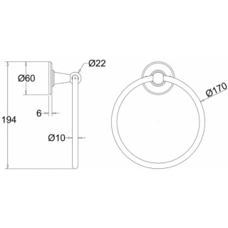 Burlington Towel Ring